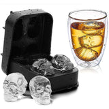 Skull Ice Tray Mold Silicone